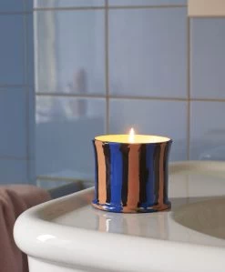 Hay Stripe Duftkerze, Minze -Dekohaus Verkauf Stripe Scented Candle mint leaf