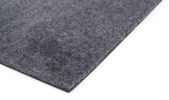 Einfarbiger Uni Teppich, 90 x 130 Cm, Grau -Dekohaus Verkauf TICA Floormat Unicolor grey close up