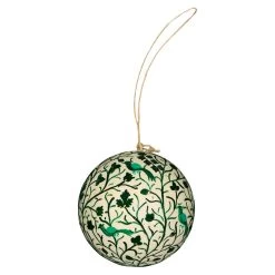 Birds Weihnachtskugel, Grün