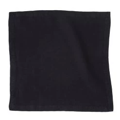 Serviette Aus Leinen, Schwarz