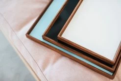 Tablett Turning, Mittelgroß, Schwarz – Blau -Dekohaus Verkauf Turning Tray 1