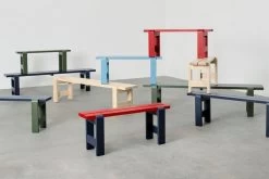 Hay Weekday Bank, 111 x 23 cm, Weinrot -Dekohaus Verkauf Weekday Bench family 3