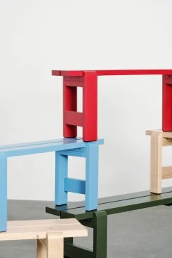 Hay Weekday Bank, 111 x 23 cm, Weinrot -Dekohaus Verkauf Weekday Bench family detail 1