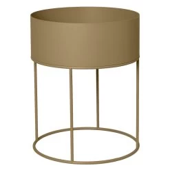 Ferm LIVING Plant Box Pflanzenständer, Rund, Olivgrün