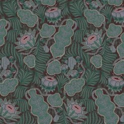 Iceflower Tapete, Braun, Matt Beschichtet