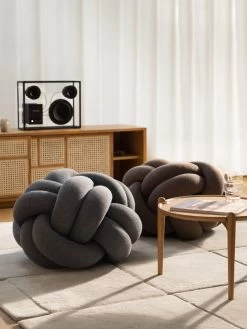 Dekohaus Verkauf 21 Design House Stockholm Knot Kissen, M, Braun