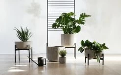 Blumentopf, Mittelgroß, Grau -Dekohaus Verkauf klorofyllanderssenvollforelementa