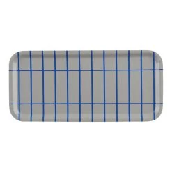 Marimekko Tiiliskivi Tablett, 15 x 32 cm, Lehmbraun - Elektroblau