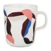 Marimekko Oiva – Berry Tasse, 2,5 dl, Weiß - Blau - Puderrosa - Rot -Dekohaus Verkauf marimekko MA071850 153 MM 223 berry muki 25 dl 071850 153 FR1 kb